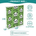 thumbnail image 5 of Cute Panda Heads 3 Ring Hardcover Binders 1.5in Round Rings for Letter-Size Folder Paper Organizer Pockets for Office Student Recipe, 5 of 9