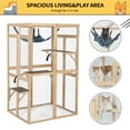 thumbnail image 5 of COZIWOW Catio Outdoor Cat Enclosure Window Access, Wooden Cat House Cage Indoor, 5 of 9
