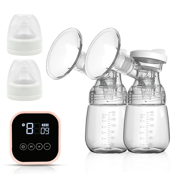 Sixbaby Double Electric Breast Pump Dual Rechargeable BPA Free Breastfeeding Pump with LCD Screen