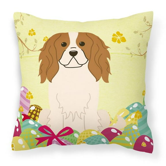 Easter Eggs Design Dog Art Fabric Decorative Pillow