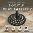 thumbnail image 2 of Four Seasons Courtyard Norwalk 19” Round Cast Iron Umbrella Base, Black, 2 of 6