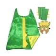 thumbnail image 4 of Disfraz de Halloween Colco Dinosaurio con Capa Guantes Verde Amarillo, 4 of 8
