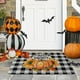 thumbnail image 5 of Alfombra de fibra de poliéster, decoración navideña, alfombra de Halloween, imitación de pashmina, alfombra con estampado de calabaza, ambiente festivo, decoración de Halloween, decoración de otoño, d, 5 of 6