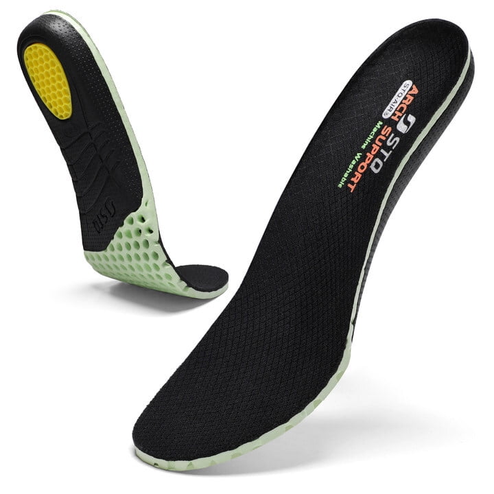 STQ Insole Arch Support Memory Foam Comfortable Inserts for Moderate
