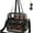 Semi-Black, variant on Clear Tote Bag - 12x6x12 See Through Stadium Event Bag for Women