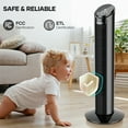 thumbnail image 4 of MAXKARE 3-Speed Remote Controlled Oscillating Tower Fan, 4 of 10