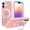 Rosé, variant on Designed for iPhone 17 Case 6.3" - Shockproof Case with 360° Rotatable Stand, 16ft Ultimate Drop Protection, Clear Back, Compatible with MagSafe | MagStand 360 M