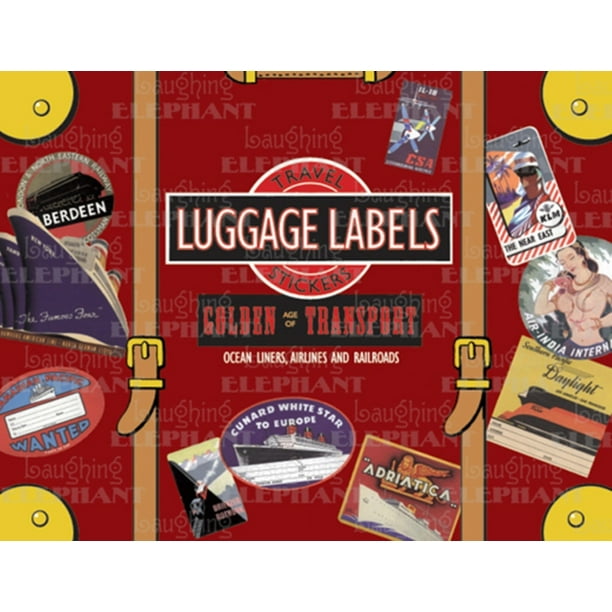 vintage luggage stamps