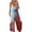 Sky Blue, variant on American Flag 4th of July Pants,Women's Casual Jumpsuits Summer Sleeveless Printed Loose Jumpsuit Wide Leg Pant Romper With Pocket