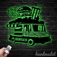 thumbnail image 2 of Handmadetneonsign Burger Truck Metal Wall Art LED Light, Name Sign for Burger Truck Lovers Decor, 2 of 5