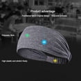 thumbnail image 6 of Women Stretch Wide Headband Fitness Yoga Gym Hairband Elastic Turban Hair Band(Grey), 6 of 7