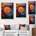thumbnail image 5 of Designart "Spiraling Kaleidoscopic Curl Of Flowers I" Abstract Spirals Picture Framed Canvas Art Print, 5 of 5
