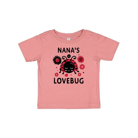 

Inktastic Valentine s Day Nana s Lovebug Gift Baby Boy or Baby Girl T-Shirt