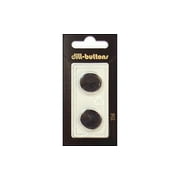 Dill Buttons 18mm 2pc Shank Black
