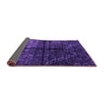 thumbnail image 2 of Ahgly Company Indoor Round Abstract Purple Modern Area Rugs, 5' Round, 2 of 4