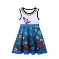 thumbnail image 5 of Vestido de princesa de melocotón de Disney para niñas, ropa informal de uso diario, disfraz de cumpleaños, Carnaval, Elsa, Anna, sirena, Rapunzel, 5 of 5