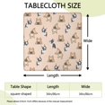 thumbnail image 2 of French Bulldog Dog Square Fitted Tablecloth with Elastic Edge,Square Table Cover,Washable Elastic Table Cover for Home Kitchen Party Decor 34"x34", 2 of 6