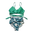 thumbnail image 3 of Inleife Fashion Women's Bikinis Sets Sleeveless Printed Bikini Set Swimsuit Push-Up Padded Swimwear Swimsuit Beachwear, 3 of 4