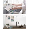 thumbnail image 5 of Hello Spring Kitchen Dish Towels for Drying Dishes Set of 4, Pastoral Purple Bottle Floral Rustic Burlap Waffle Weave Microfiber Hand Tea Bathroom Towels Quick Dry & Absorbent Towel 12x12, 5 of 7