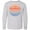 AC-Heather Grey, variant on Inktastic Lake Erie Distressed Retro Sunset Long Sleeve Youth T-Shirt