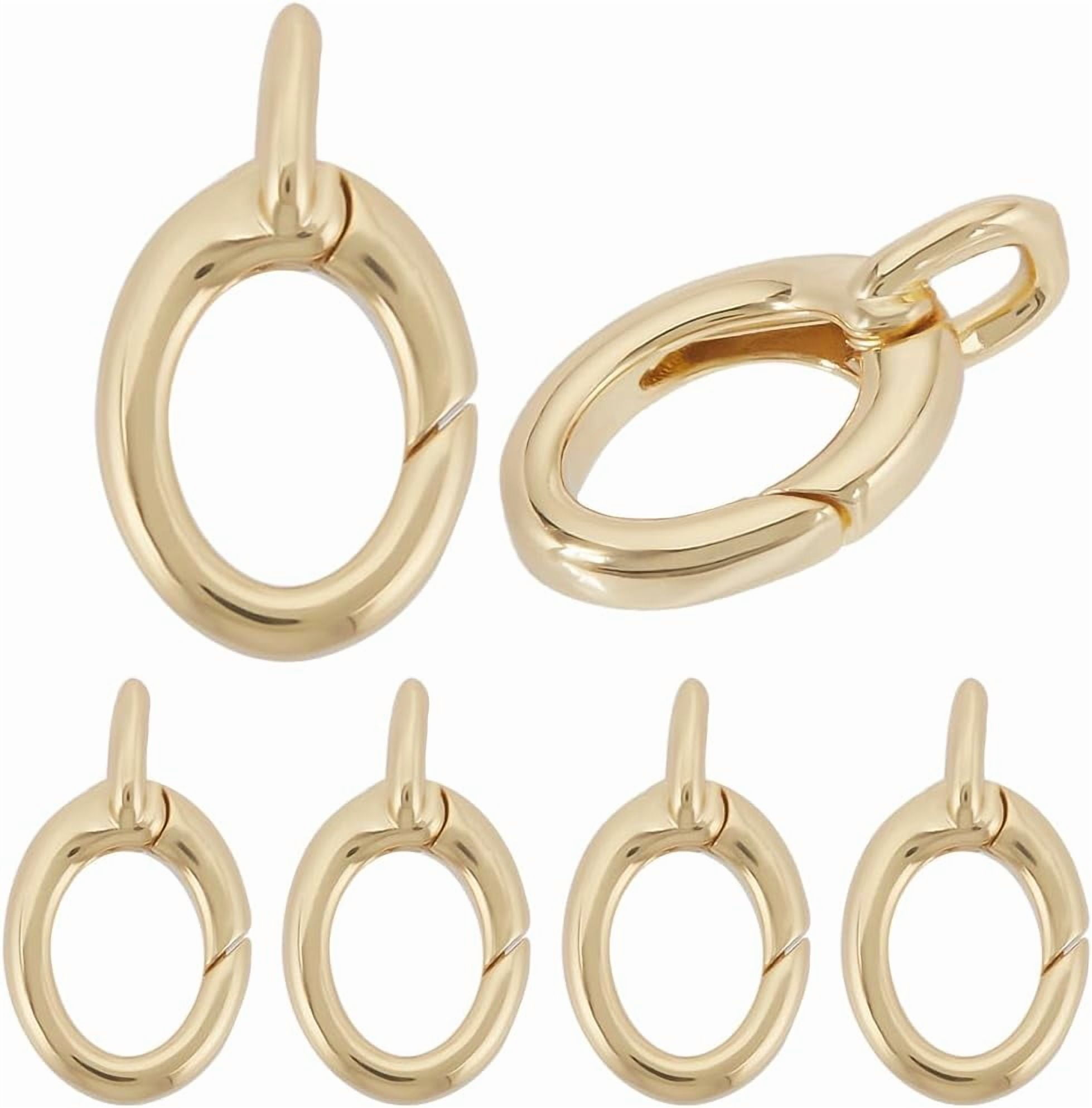 1 Box 50Pcs U Clasp Keychain Gold Swivel Clip Bulk Metal Alloy