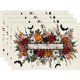 thumbnail image 5 of Juego de 4 manteles individuales de Halloween con diseño de telaraña y rosas de piruletas, manteles de mesa con hojas y calabazas para decoración de comedor, fiesta en casa al aire libre, 5 of 5