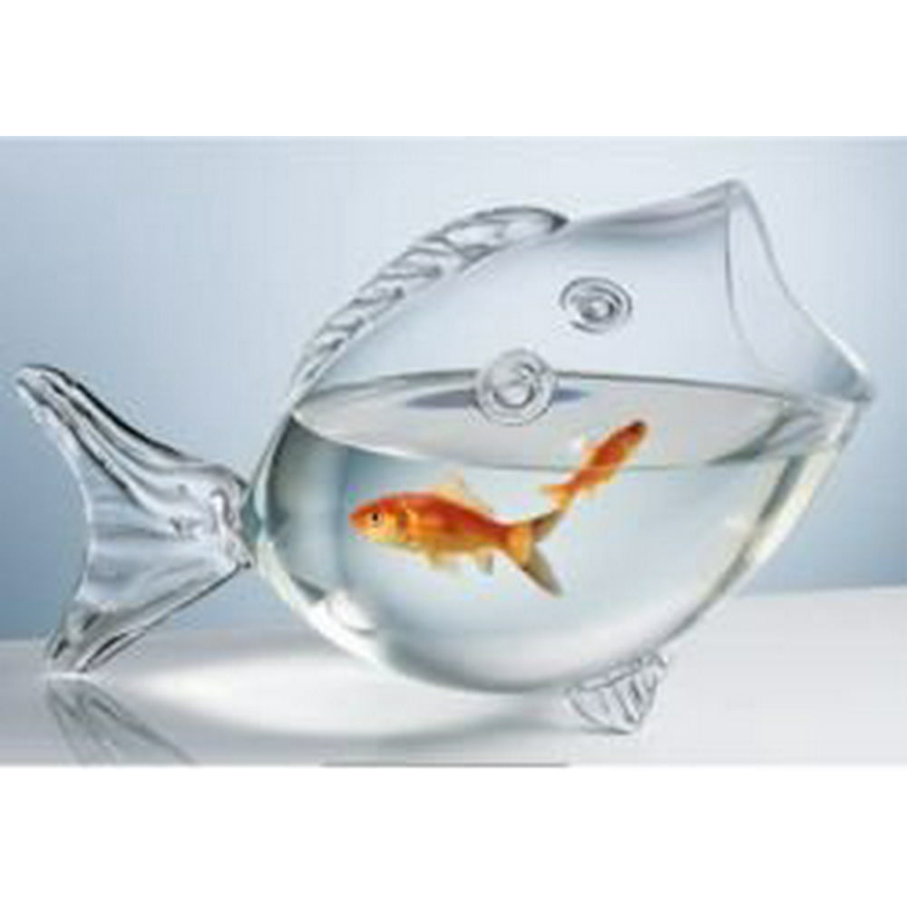 CLEAR FISH SHAPED BOWL