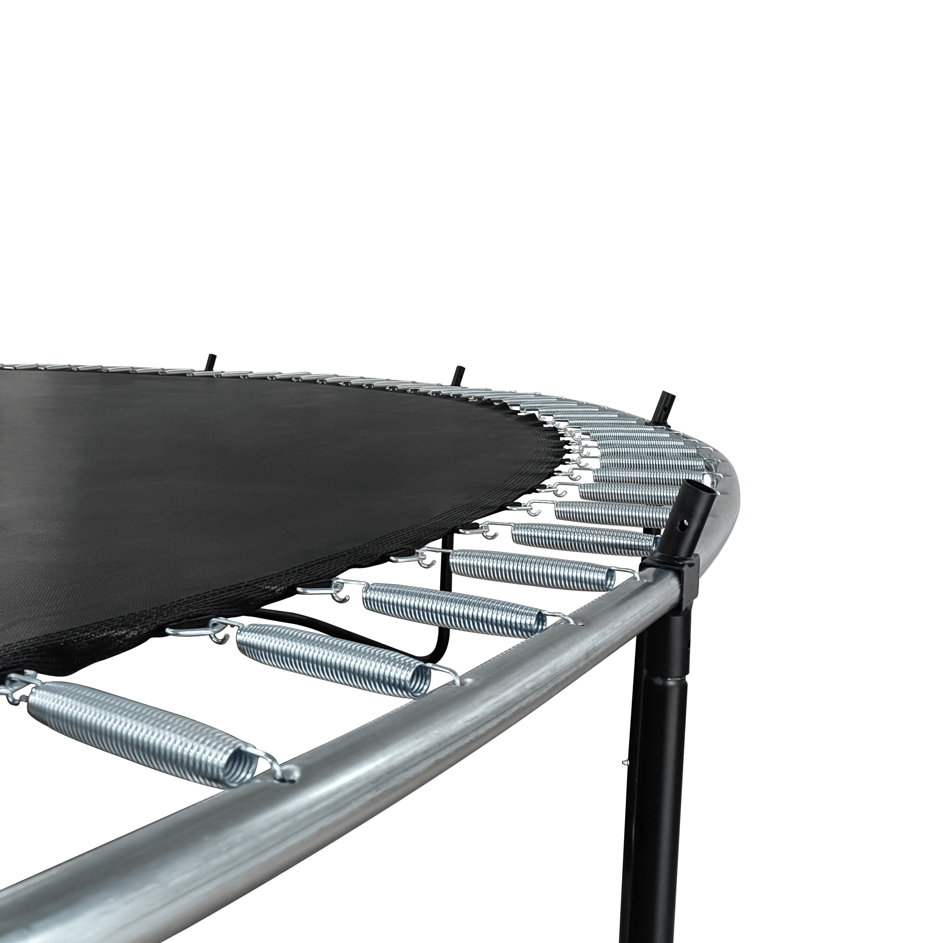 EUROCO Outdoor Trampoline with Basketball Hoop & Two-Step Stairs, 10FT 12FT 14FT 15FT 16FT Trampoline for Adults and Kids