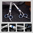 thumbnail image 7 of 12-piece stainless steel hairdressing set, professional hairdressing scissors, home hairdressing tools, including hair clipper, comb clip, razor, unisex, pet-friendly, 7 of 7
