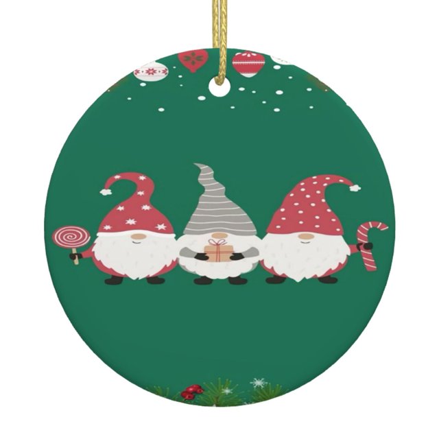 Adornos navideños colgantes para árbol de Navidad - Adornos navideños colgantes de cerámica - Ideas para regalar adornos navideños