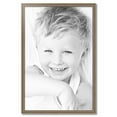 thumbnail image 2 of ArtToFrames 29" x 44" Aged White Gold Picture Frame, 29x44 inch Silver Wood Poster Frame (WOM-2036),  Pack, 2 of 7