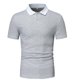 thumbnail image 1 of Playeras Elvqul Hombre Gris Manga Corta Playa Patchwork Solapa Abotonada, 1 of 6