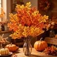 thumbnail image 6 of 2 Pack Artificial Maple Leaf Bouquet, Fall Harvest Thanksgiving Decor, Vase Filler Photography Props For Indoor Outdoor Gift, 6 of 6