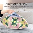 thumbnail image 4 of Yayeee Pillowcase Queen Size Set of 2 Satin Wrinkle Resistant Pillow Case, Yellow Symmetrical Stars, 4 of 7