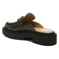 thumbnail image 6 of Circus by Sam Edelman Elena Black Gold Chain Slip On Round Toe Lug Sole Mules (Black, 9.5), 6 of 6
