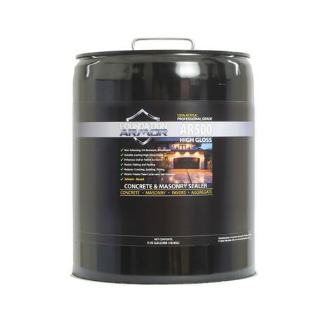 5 Gallon Armor AR500 High Gloss Concrete Sealer and Paver (Best Sealer For Painted Concrete)