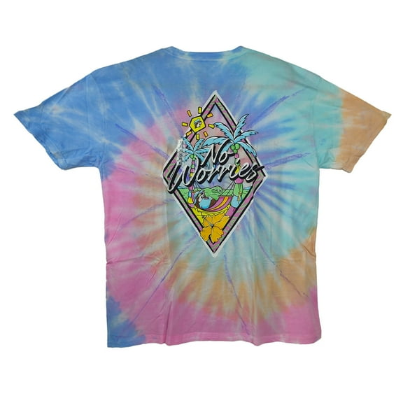 Ceybo Buc-ee's Adult XL Tie-Dye 'No Worries' T-Shirt – Vibrant Design and Comfortable Fit Multicolor