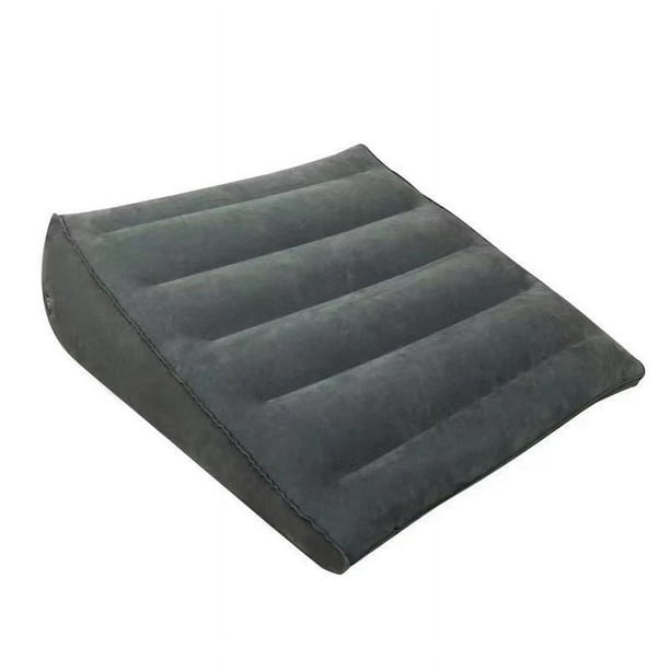 Almohada de cuña inflable: inflado/desinflado rápido a través de la válvula, adecuada para viajes/cuña de cama portátil inflable