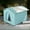 Blue-Without bracket, variant on Waterproof Outdoor Pet House Cat Dog Shelter Warm Foldable Bed Puppy Kennel