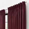 thumbnail image 4 of Waverly Serendipity Pinch Pleat Light-Filtering Window Panel, 50" X 63", Cabernet, 4 of 5