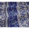 thumbnail image 4 of oneOone Cotton Jersey Royal Blue Fabric Stripe,Floral & Paisley Fabric For Sewing Printed Craft Fabric By The Yard 58 Inch Wide, 4 of 4