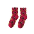 thumbnail image 2 of Tejiojio Winter Socks Clearance Women Fashion Retro Academic Style Flower Lovely Cotton Middle Tube Socks, 2 of 3