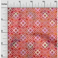 thumbnail image 1 of oneOone Cotton Jersey Red Fabric Batik Quilting Supplies Print Sewing Fabric By The Yard 58 Inch Wide, 1 of 4