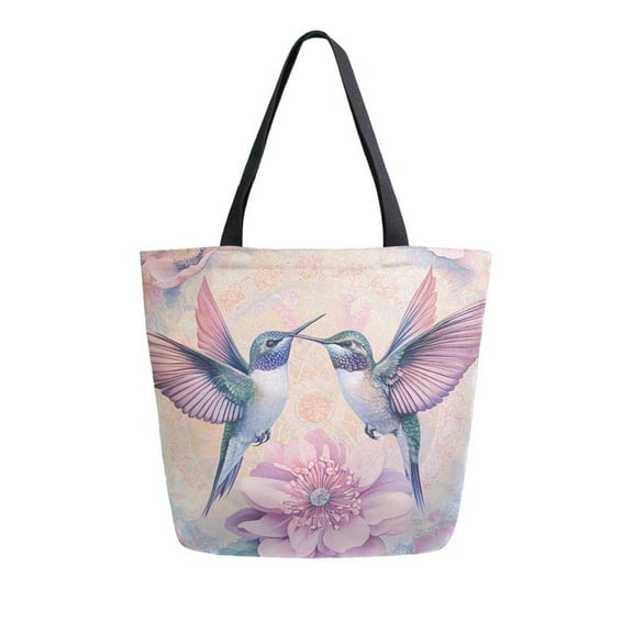 DIXRUYEE Tote Bag Women Weekender Travel Bag Shoulder Handbag Harmony Of Hummingbirds Printed