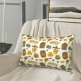 thumbnail image 5 of Daiia Honeycomb And Honey Bedding Waterproof Pillow Protector Zippered Queen – Bed Bug Proof Pillow Encasement-20"x30", 5 of 6