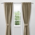 thumbnail image 2 of MERIVILLE 1" Double Wraparound Curtain Rod Set, Adjustable 84–120 Inches, Blackout Design, Satin Nickel, 2 of 11