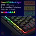 thumbnail image 4 of Teclado inalámbrico Redragon K522 PRO RGB de 61 teclas con macros, 4 of 9