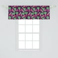 thumbnail image 2 of Ambesonne Green and Purple Window Valance, Cartoon Ripe Beets, 54" X 18", Purple Green and Magenta, 2 of 3