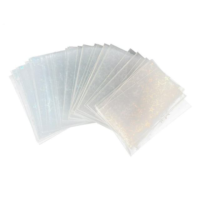 100 piezas de para tarjetas de plástico coleccionables para tarjetas de juego de béisbol Pentagrama 61x88mm Zulema Fundas protectoras para tarjetas