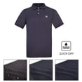 thumbnail image 4 of Men's Golf Polo Shirts Quick Dry Lightweight Performance Solid Sports T-Shirts, 4 of 7